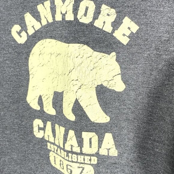 Vintage Canmore Canada Grey Hoodie M - Picture 8 of 13